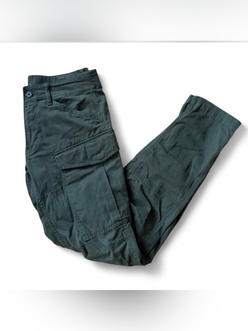 G-STAR Men's Dark Green Cargo Pants - Casual Utility Style